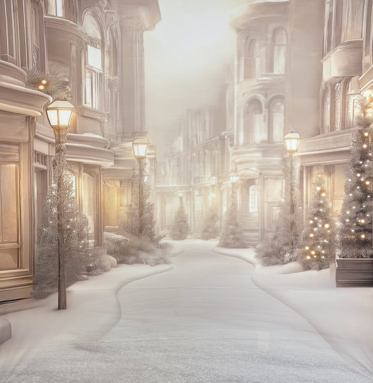 RTS Winter Wonderland Boutique - 12x8'/8x8 2pc ROOM- Wrinkle-Free Fabric - Banding - 60% Off