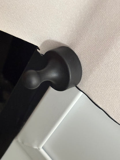 RTS Elegant Gold Headboard - 12x8' Wrinkle-Free Fabric - Pink Tint/Bad Cut - 60% Off