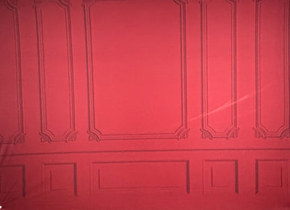 RTS Classic Red Wainscoting Wall - 12x9' Wrinkle-Free - Creases - 60% Off