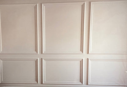 RTS Simple Ivory Panel Wall - 12x8' Wrinkle-Free Fabric - Warm/Banding - 60% Off