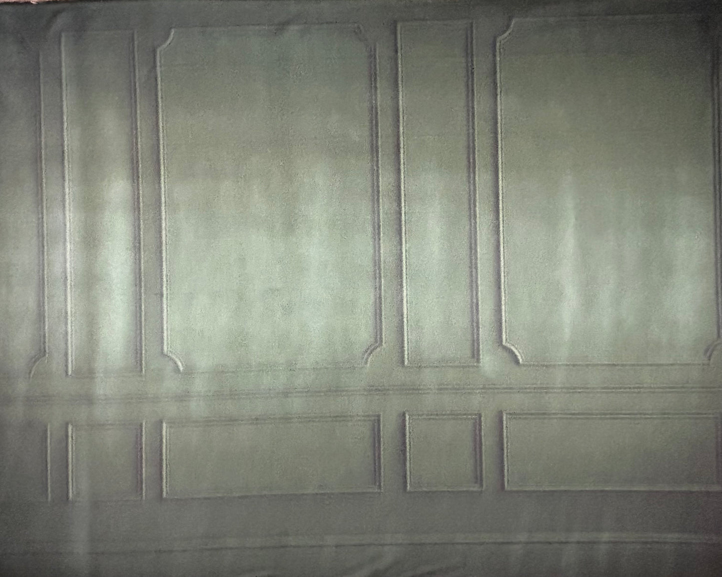 RTS Holly Jolly Green Wainscoting - 14x9' Wrinkle-Free Fabric - Banding- 60% Off