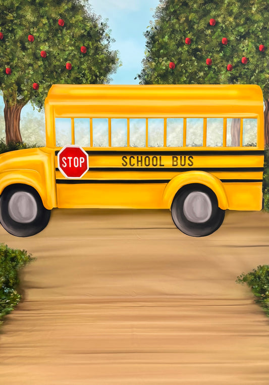 RTS Little Yellow School Bus - 6x10' Sweep Wrinkle-Free Fabric - Headstrikes - 60% Off