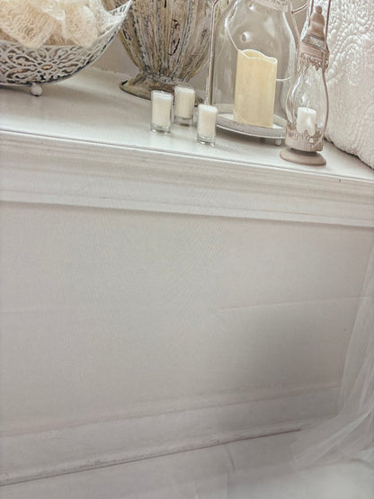 RTS White Holiday - 10x8' Wrinkle-Free Fabric - Banding - 60% Off