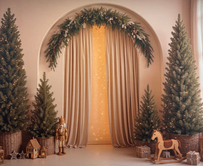 RTS Golden Garland Arch - 12x8' Wrinkle-Free Fabric - Warm - 60% Off