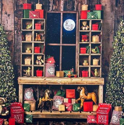 RTS North Pole Mail Room - 8x8' Wrinkle-Free - Slight Pink Tint - 60% Off