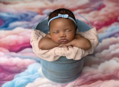 Pink Rainbow Cascading Clouds - Petite