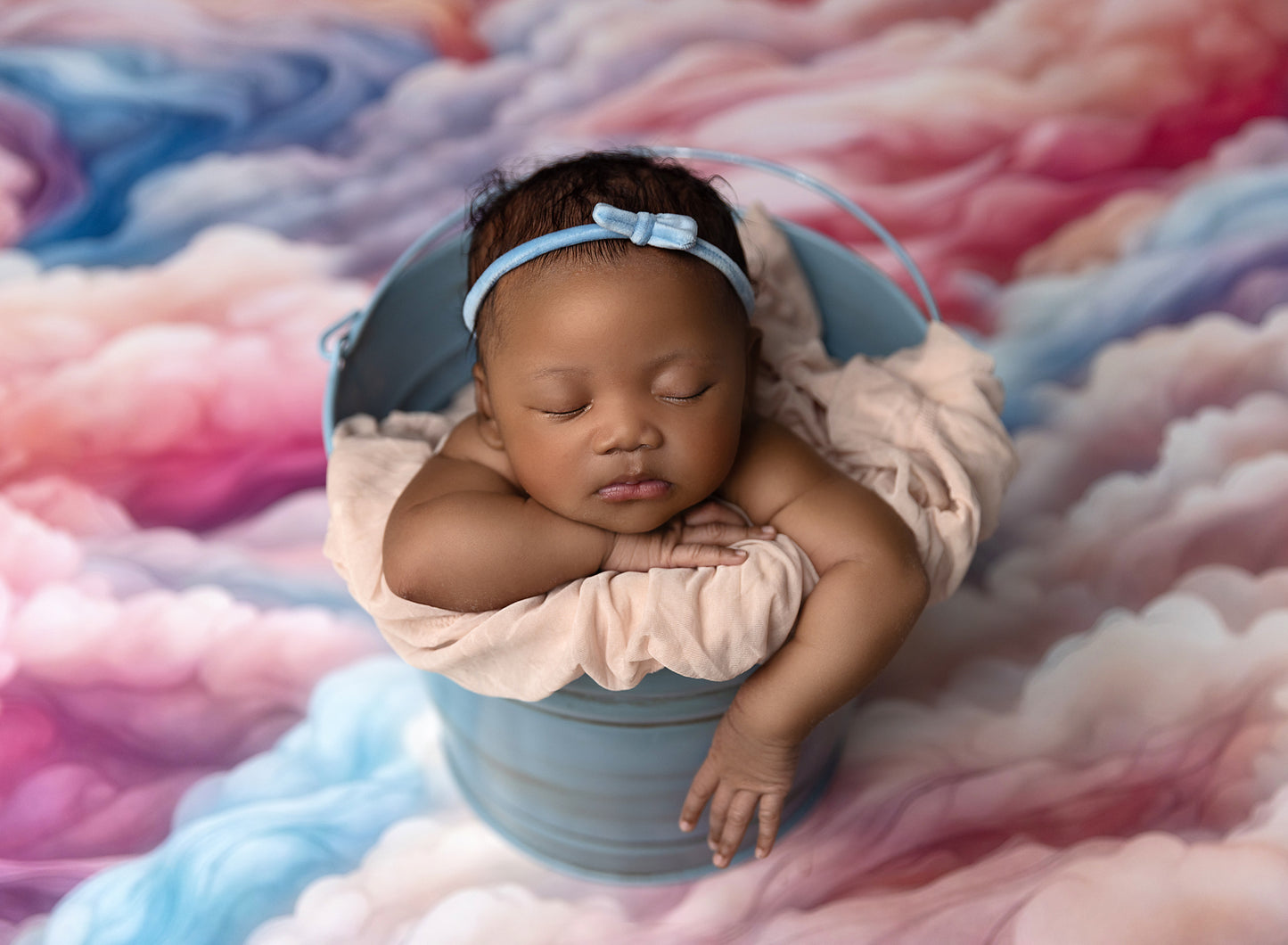 Pink Rainbow Cascading Clouds - Petite