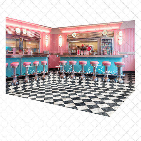 Rockin Retro Pastel Diner Room- Mini Room