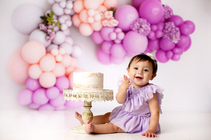 Pretty Magenta Magic Balloon Arch