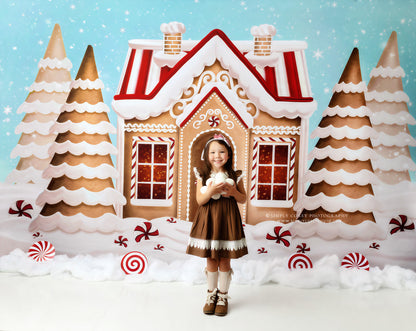 Pretty Peppermint Gingerbread House