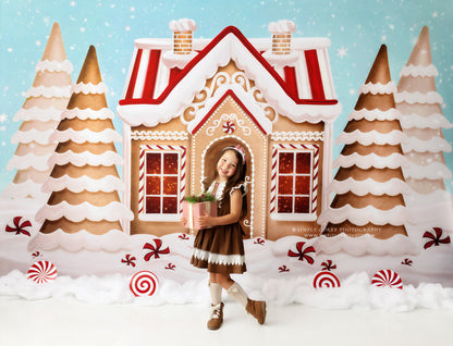 Pretty Peppermint Gingerbread House