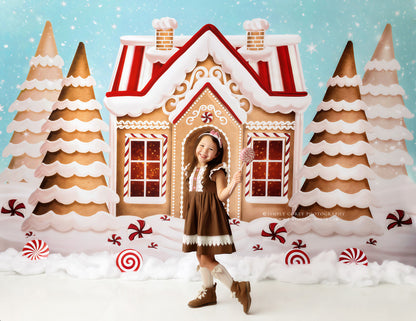 Pretty Peppermint Gingerbread House