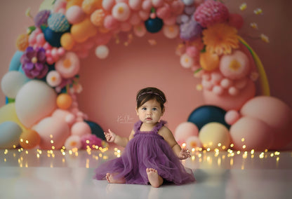 Rainbow Princess Paradise - Balloon Arch