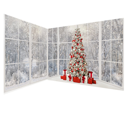 Red & White Holiday Birch 2pc Room