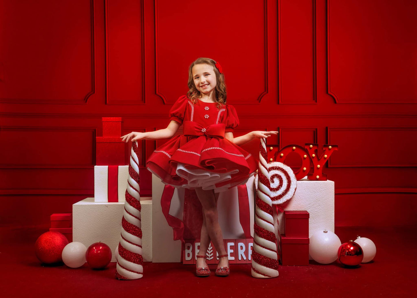 Red Wainscoting Wall