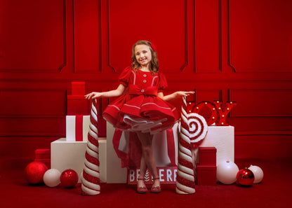 Red Wainscoting Wall