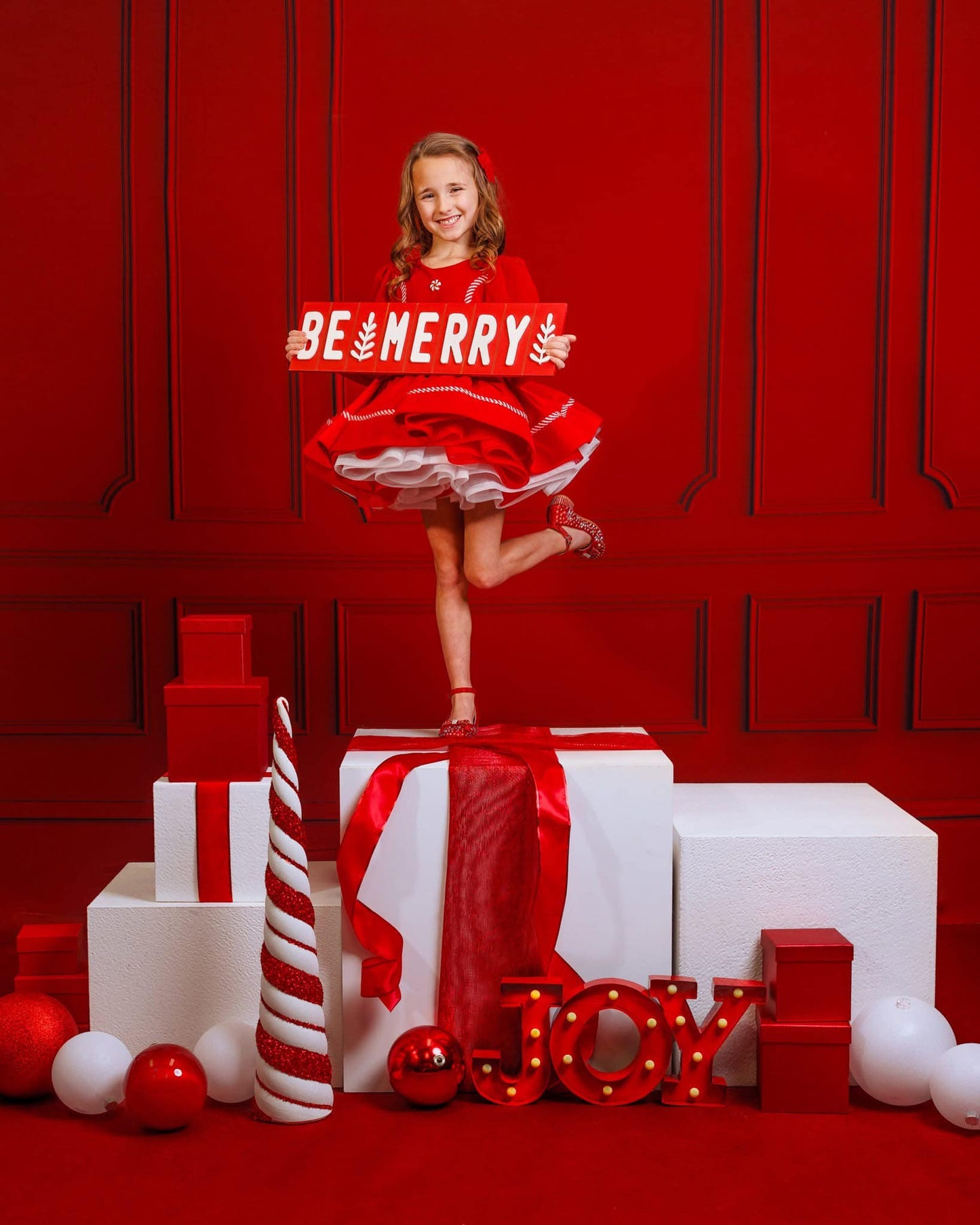 Red Wainscoting Wall