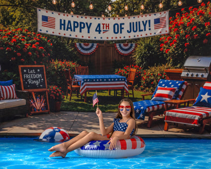Red, White & Poolside Nights - With Sweep Option