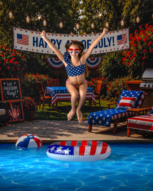 Red, White & Poolside Nights - With Sweep Option