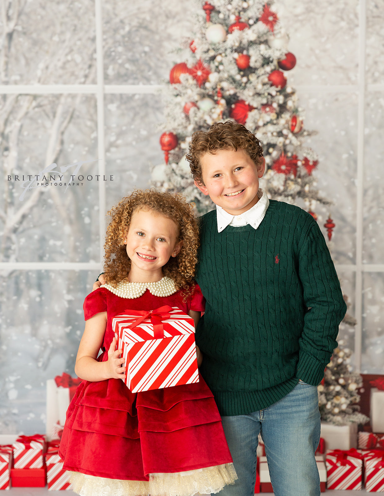 Red & White Holiday Birch