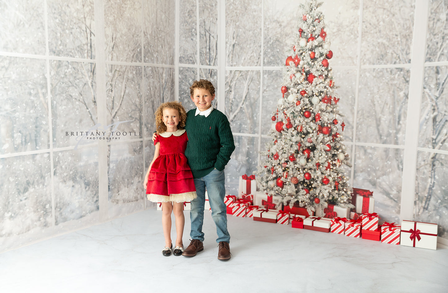 Red & White Holiday Birch 2pc Room