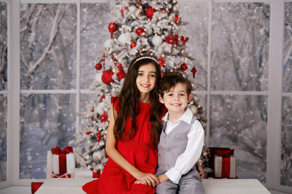 Red & White Winter Evergreens 2pc Room