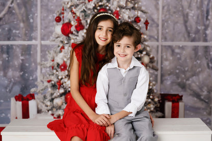 Red & White Winter Evergreens 2pc Room