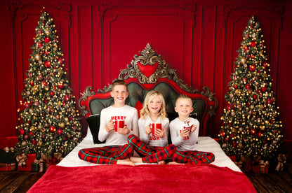 Regal Red & Green Headboard