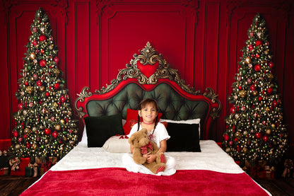 Regal Red & Green Headboard