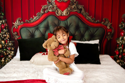 Regal Red & Green Headboard