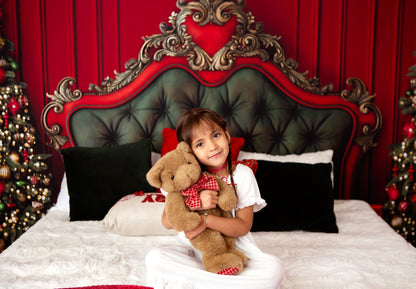 Regal Red & Green Headboard