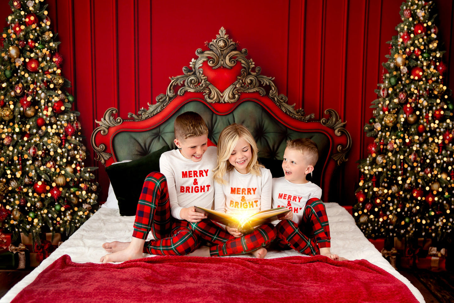 Regal Red & Green Headboard