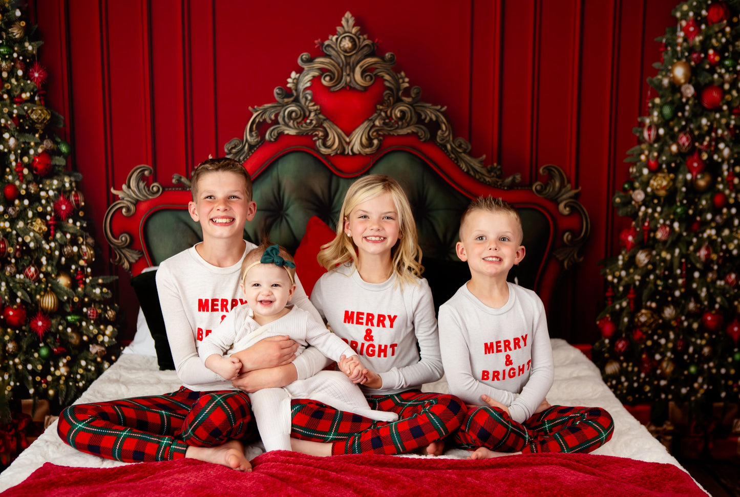 Regal Red & Green Headboard
