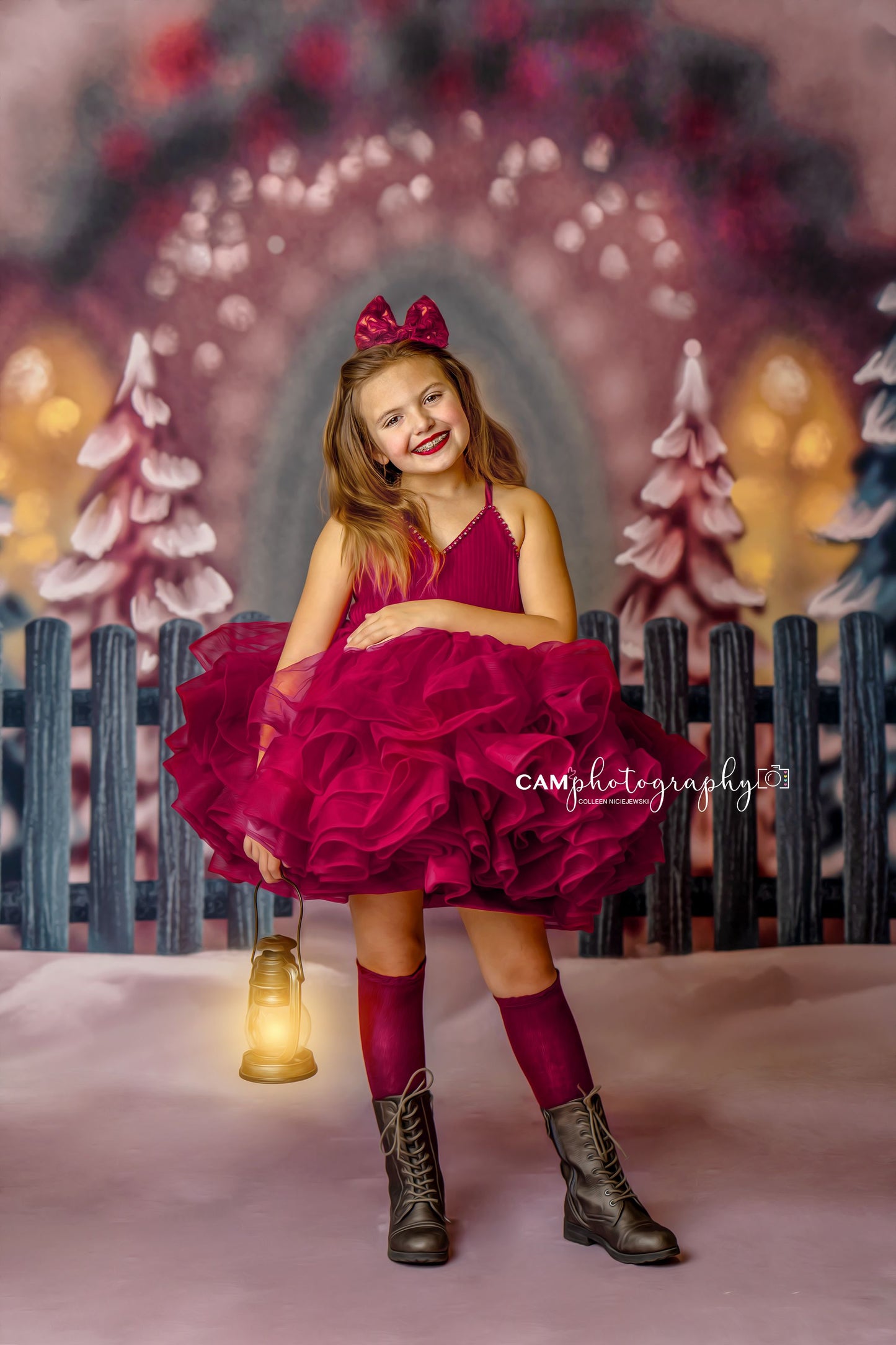 Rosy Winter - with Sweep Option