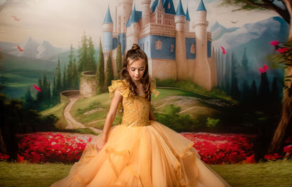 Royal Castle - Blue with Grass- With Sweep Option