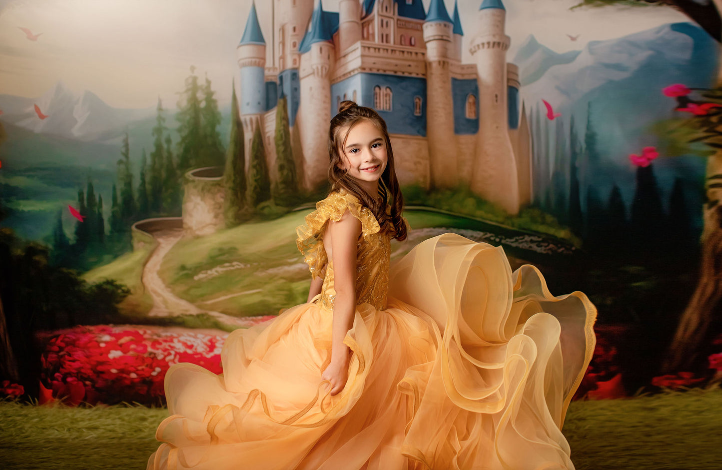 Royal Castle - Blue with Grass- With Sweep Option