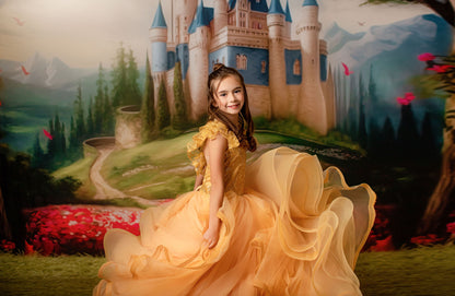 Royal Castle - Blue with Grass- With Sweep Option