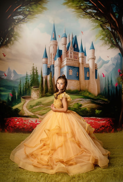 Royal Castle - Blue with Grass- With Sweep Option