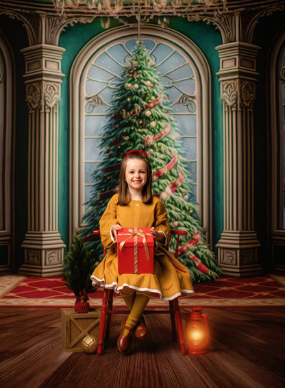 Royal Christmas Tree - Wood Floor Option - with Sweep Option