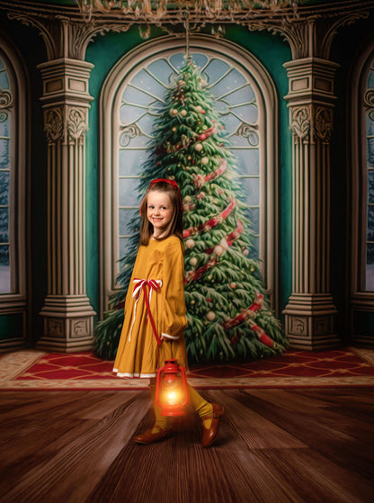 Royal Christmas Tree - Wood Floor Option - with Sweep Option