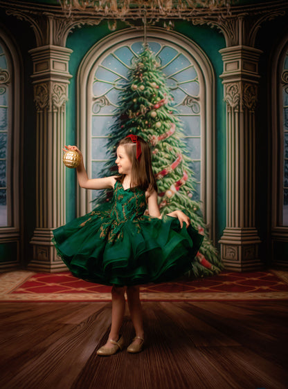 Royal Christmas Tree - Wood Floor Option - with Sweep Option