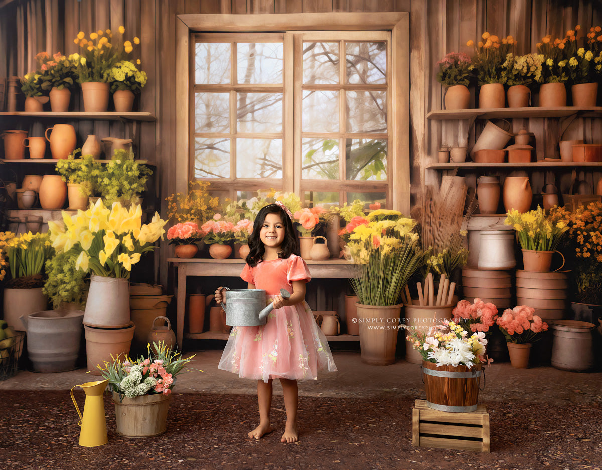 Rustic Greenhouse Garden View 2pc Set