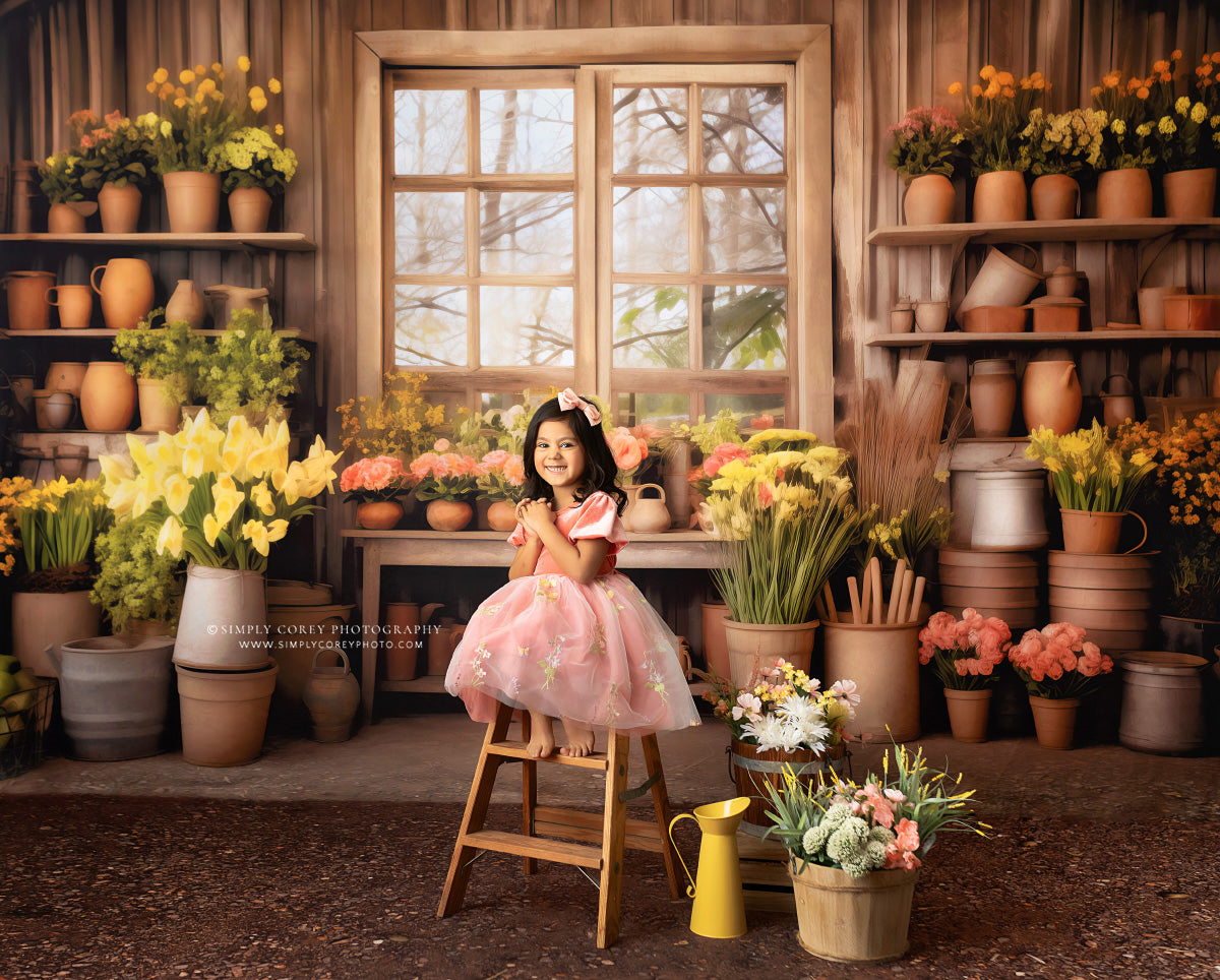 Rustic Greenhouse Garden View 2pc Set