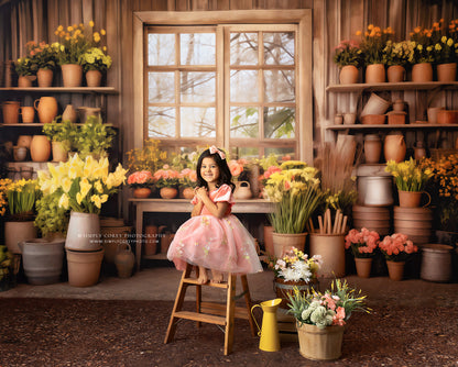 Rustic Greenhouse Garden View 2pc Set