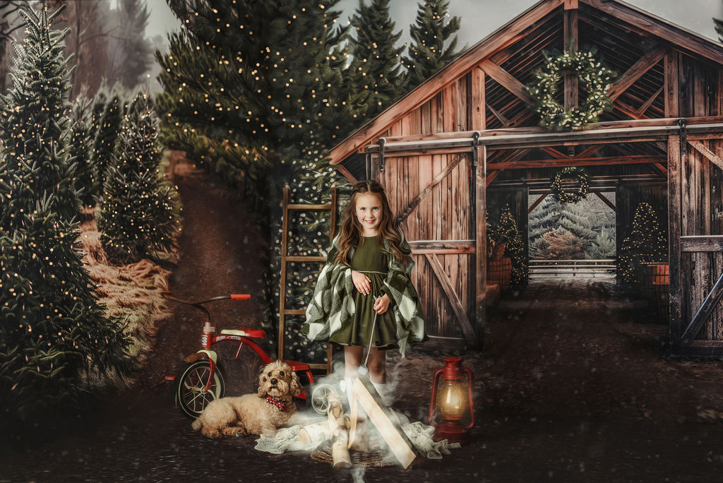 Rustic Country Tree Farm - with Sweep Option