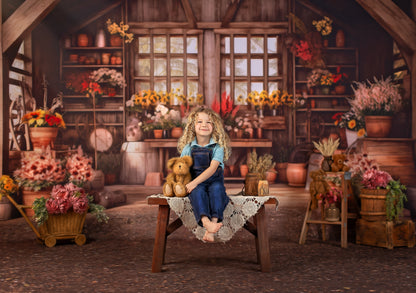 Rustic Greenhouse Blooms 2pc Set