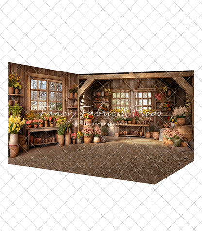 Rustic Greenhouse Blooms Room