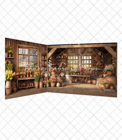 Rustic Greenhouse Blooms 2pc Room