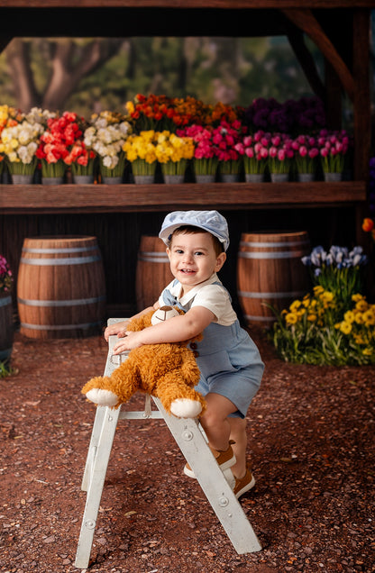 Rustic Spring Flower Stand - With Sweep Option