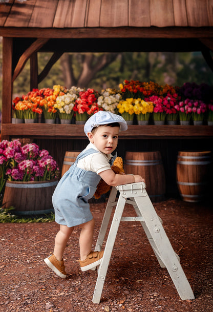Rustic Spring Flower Stand - With Sweep Option
